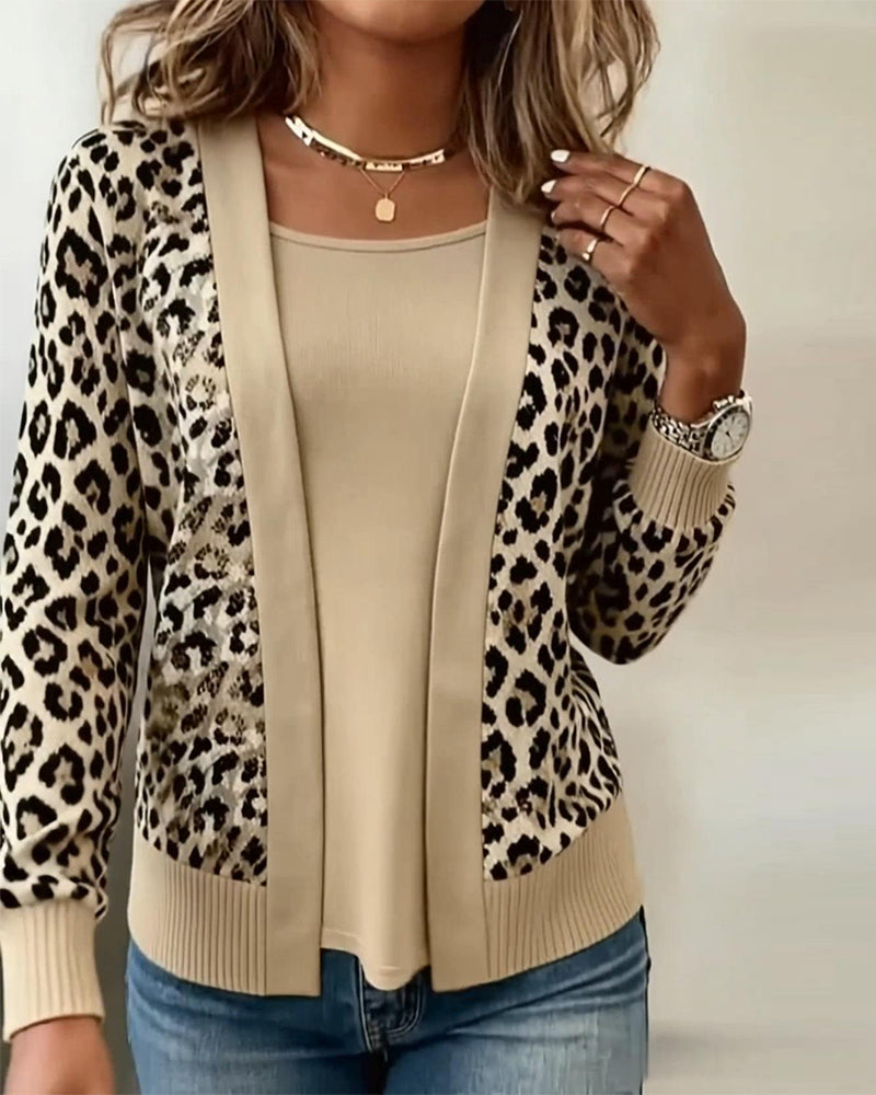 Stilla | Fake to-delt optik og leopardprint