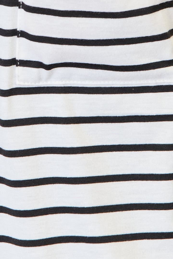 Stilla | Tag Stribet Åben Front Langline Cardigan