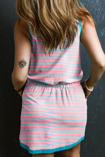 Stilla | Stribet Scoop Hals Mini Tank Kjole
