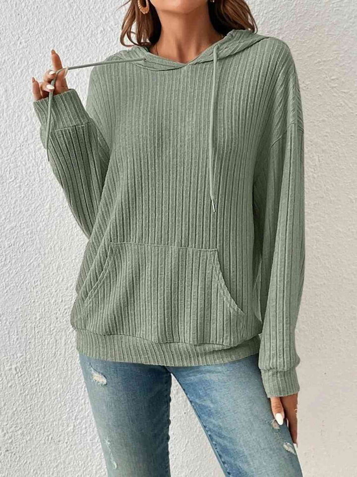 Stilla | Droppe Skulder Snøre Hoodie