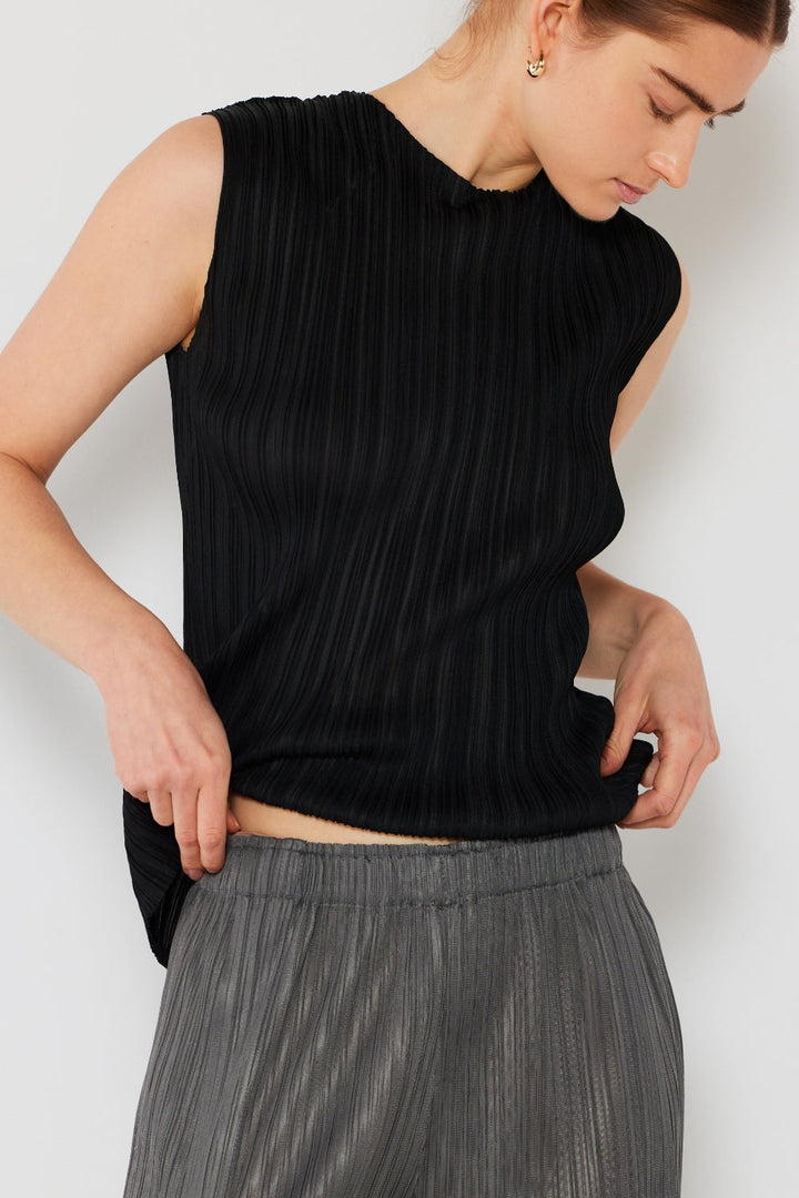 Stilla | West Swim Plisseret Uden Ærmer Crewneck Tank