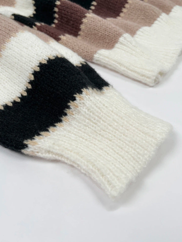 Stilla | Stribet Strik Sweater