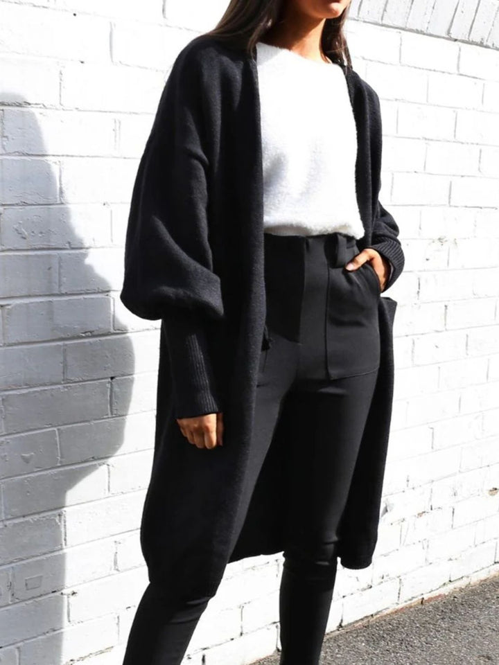 Stilla | Åben Front Nedsænket Skulder Cardigan
