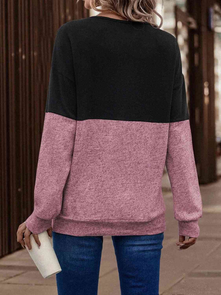 Stilla | Tone Crisscross Detalje Sweatshirt