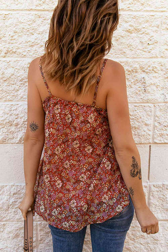 Stilla | Floral V-hals Spaghetti Strop Cami
