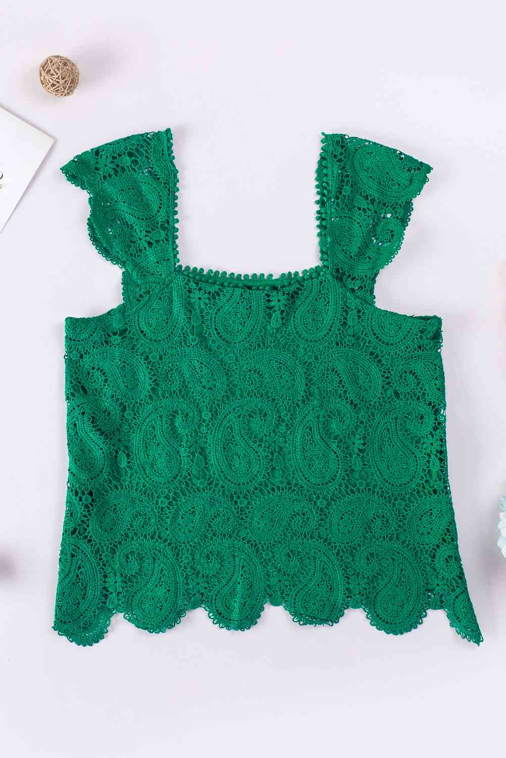 Stilla | Square Neck Kappet Ærme Blonde Tank
