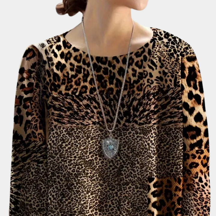 Stilla | Klassisk Leopardskprint Sweater til Kvinder