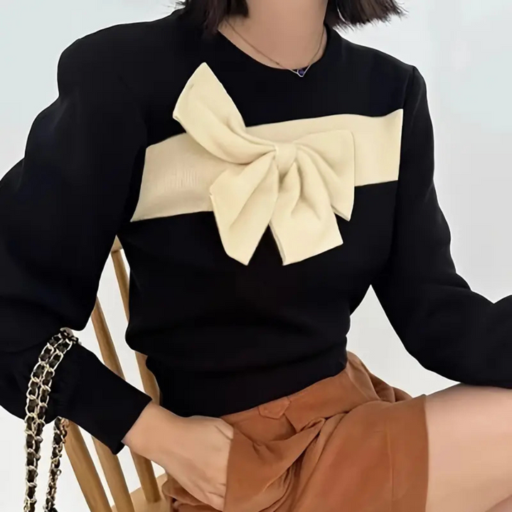 Stilla | Fashionabel Sløjfesweater til Dame