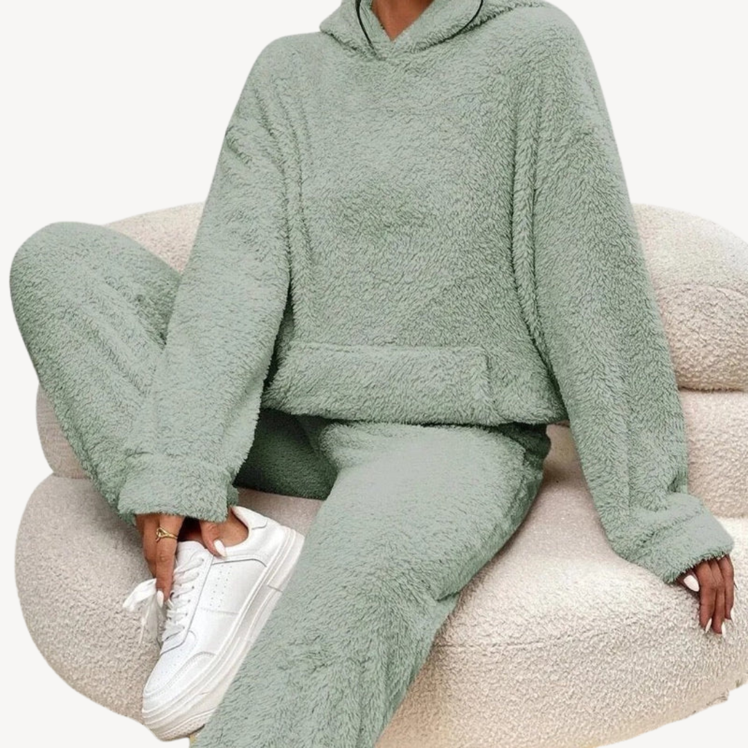 Stilla | Dame Fleece-Loungewear-Sæt Træningsdragt