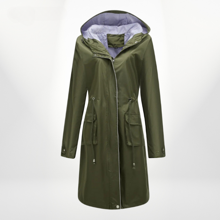Stilla | vandtæt over-knee trenchcoat