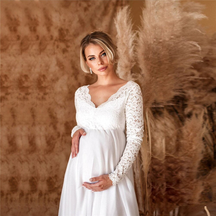 Stilla | Elegant Spids-maxikjole Til Gravide