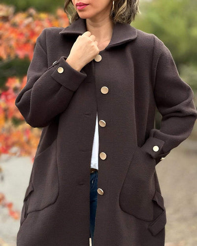 Stilla | Uld-og-kashmir-frakke Med sidesløjfe