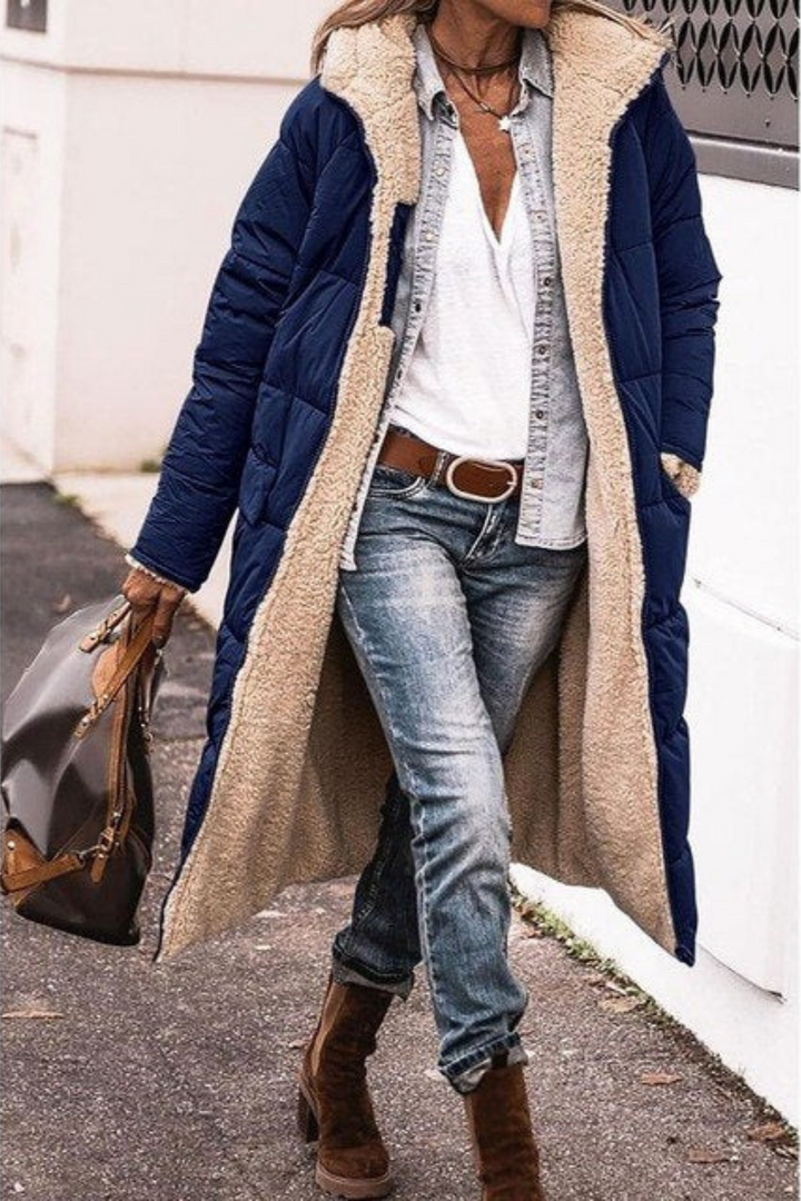Stilla | Vendbar Parka Med Foder Af Pels