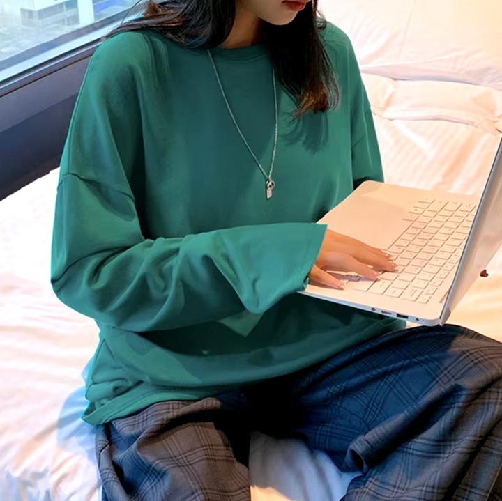 Stilla | Langærmet T-shirt i bomuld