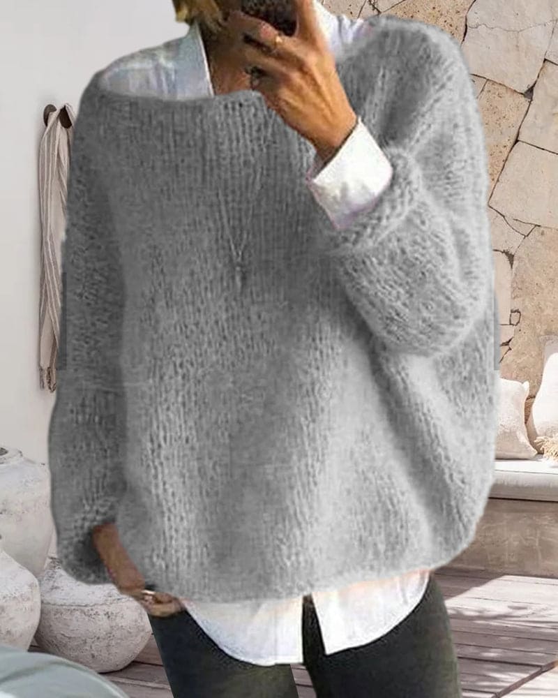 Stilla | Tidssvarende Rundhalset Pullover