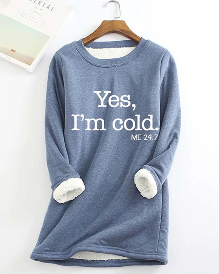 Stilla | I fleece med bogstavtryk