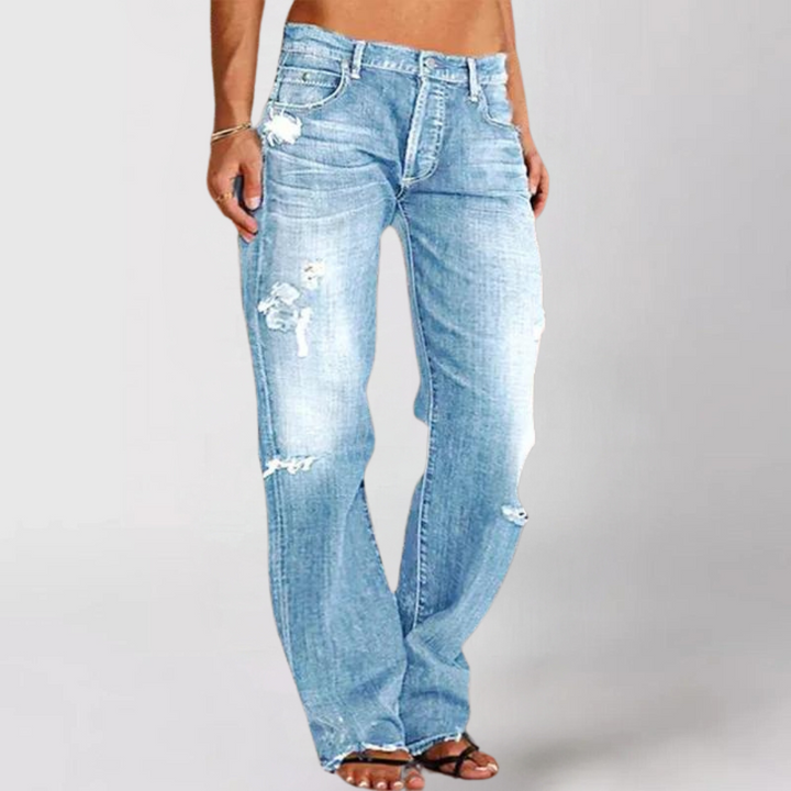 Stilla | Løs Bred-ben Denim Jeans
