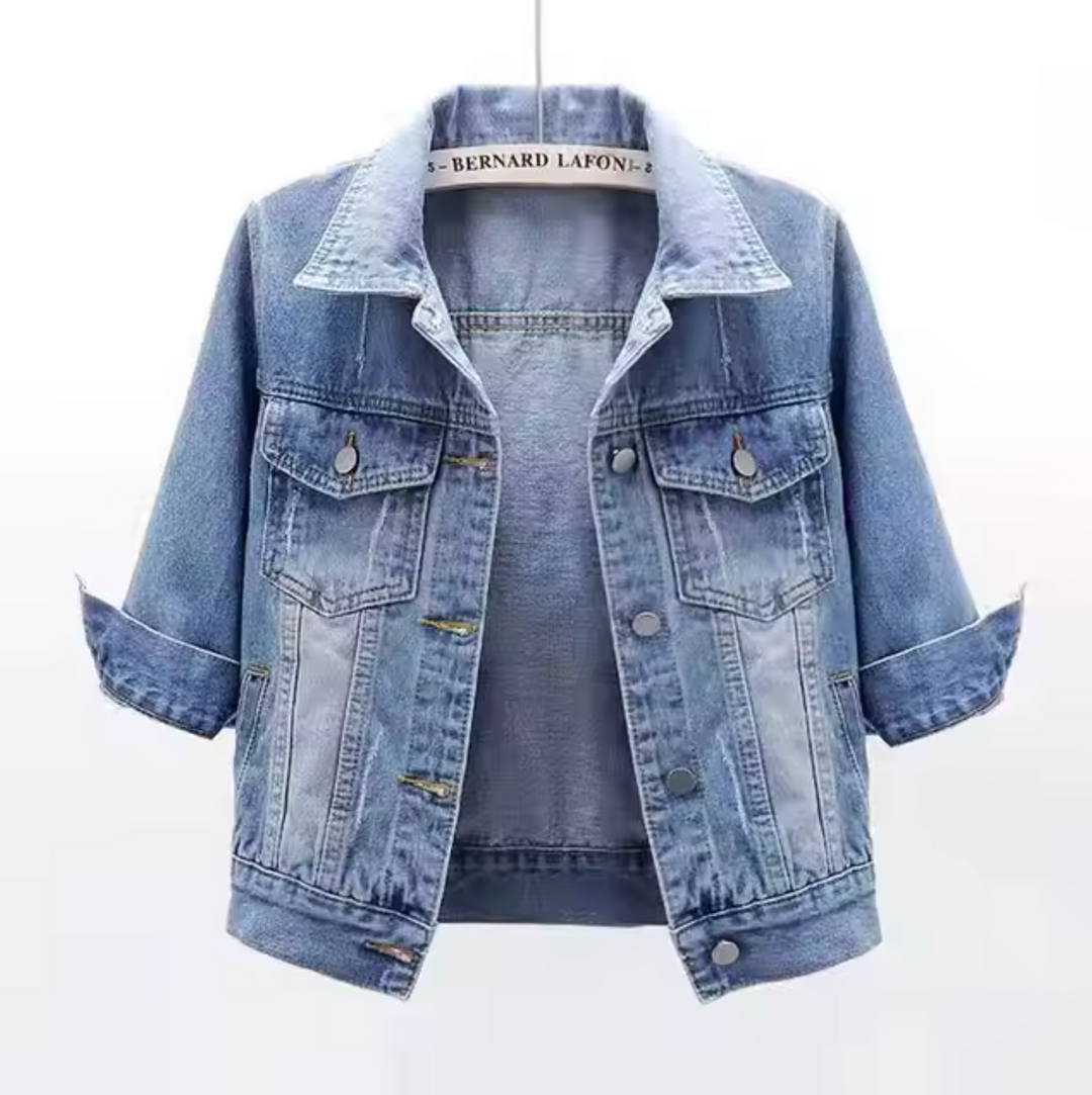 Stilla | Farvet Denim Jakke