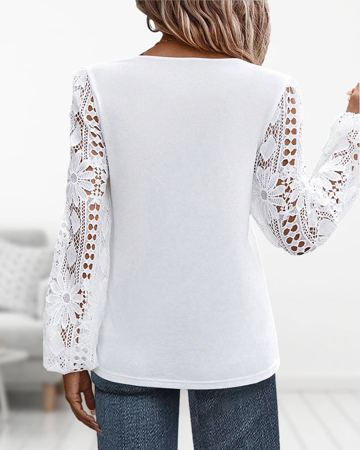 Stilla | Bluse med spids