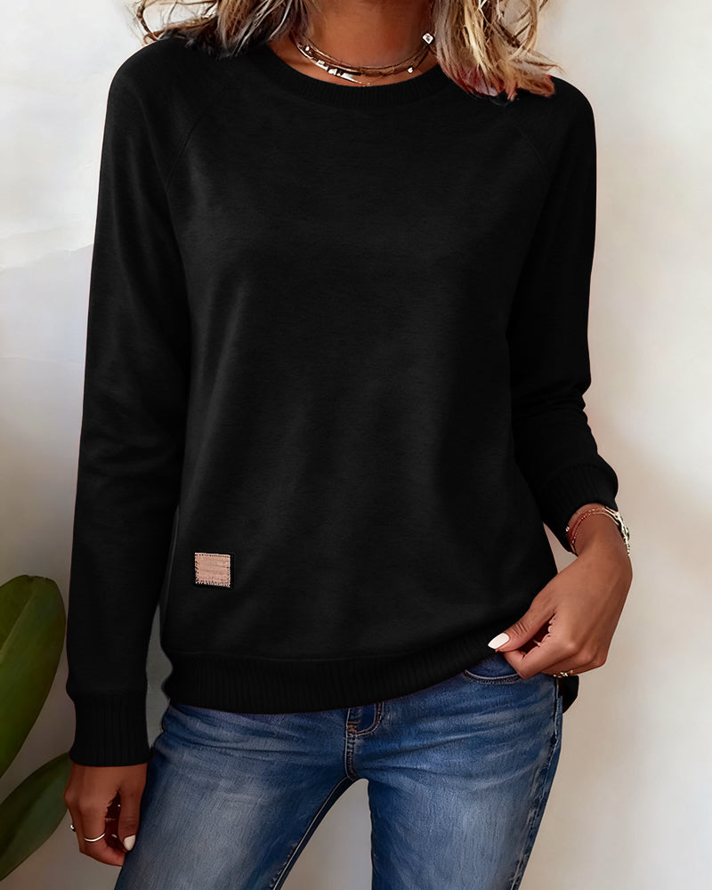 Stilla | Lækkert Sweatshirt med Rund halsudskæring