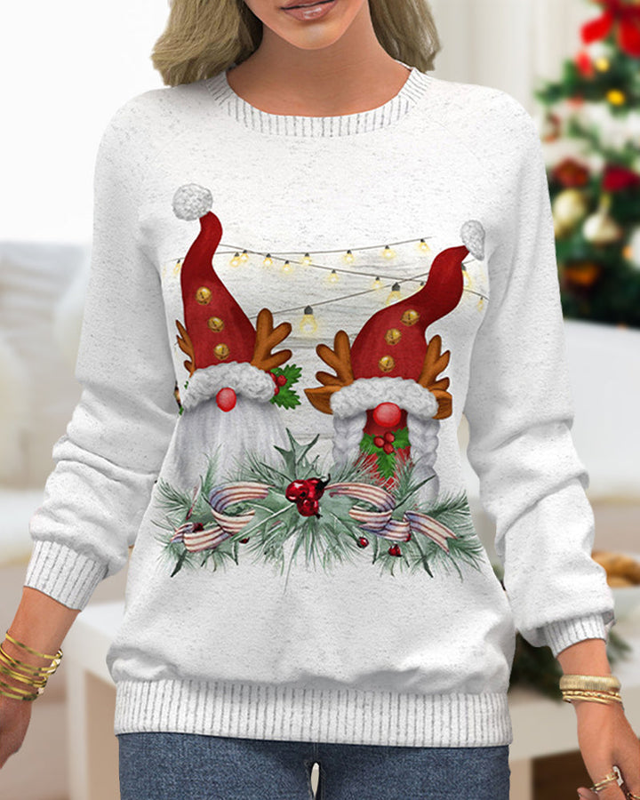 Stilla | Sweatshirt med raglanærmer i julemotiv