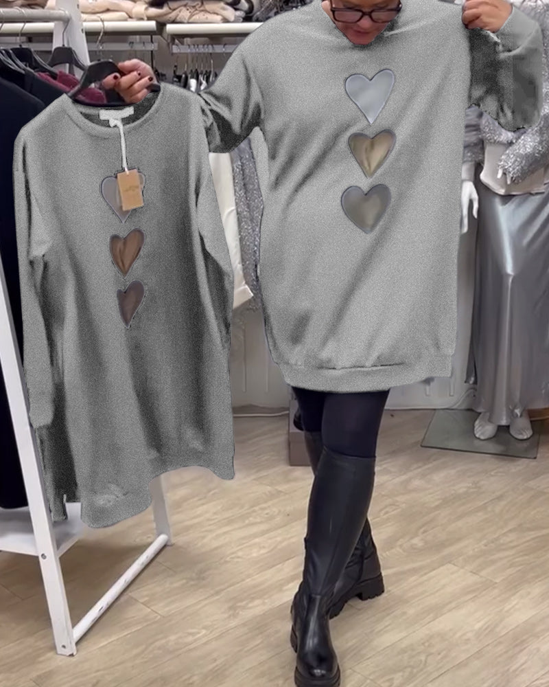 Stilla | Shift Hjerte Mønster Casual