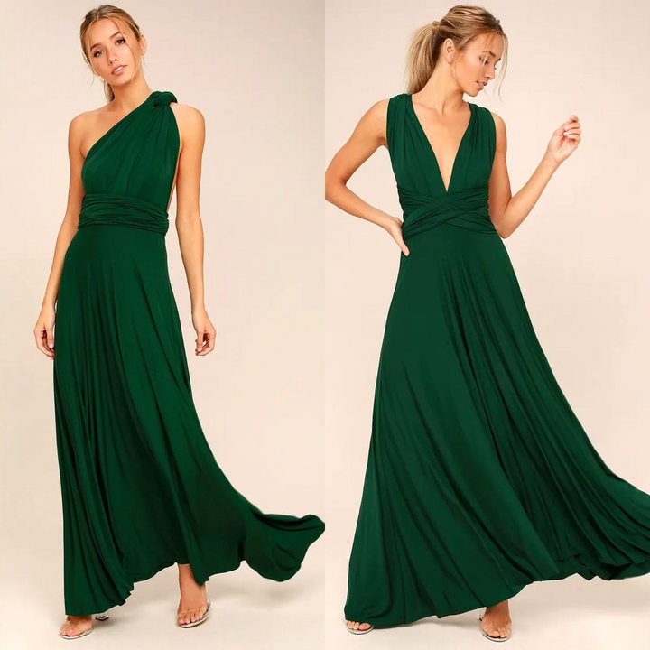 Skovae | Elegant Dame Infinity Kjole Smart Wrap Sommerkjole