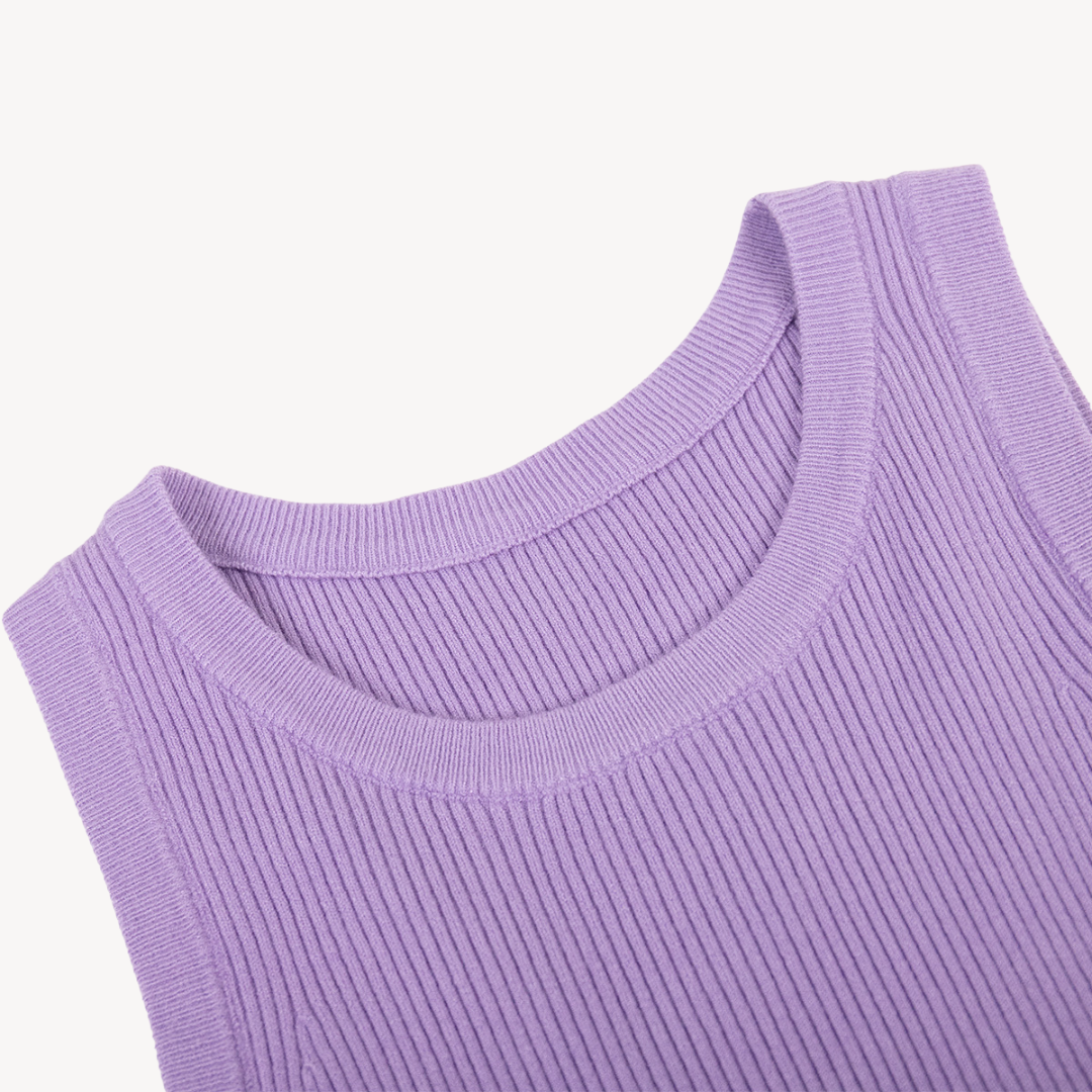 Stilla | Kvinders Ribbet Bomulds Tanktop