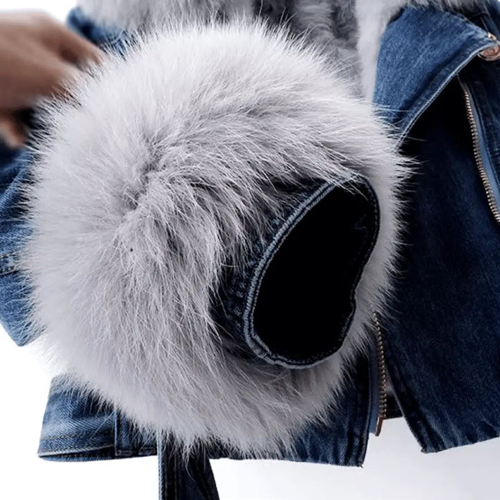 Stilla | Urban Elegance Denim & Pelsjakke