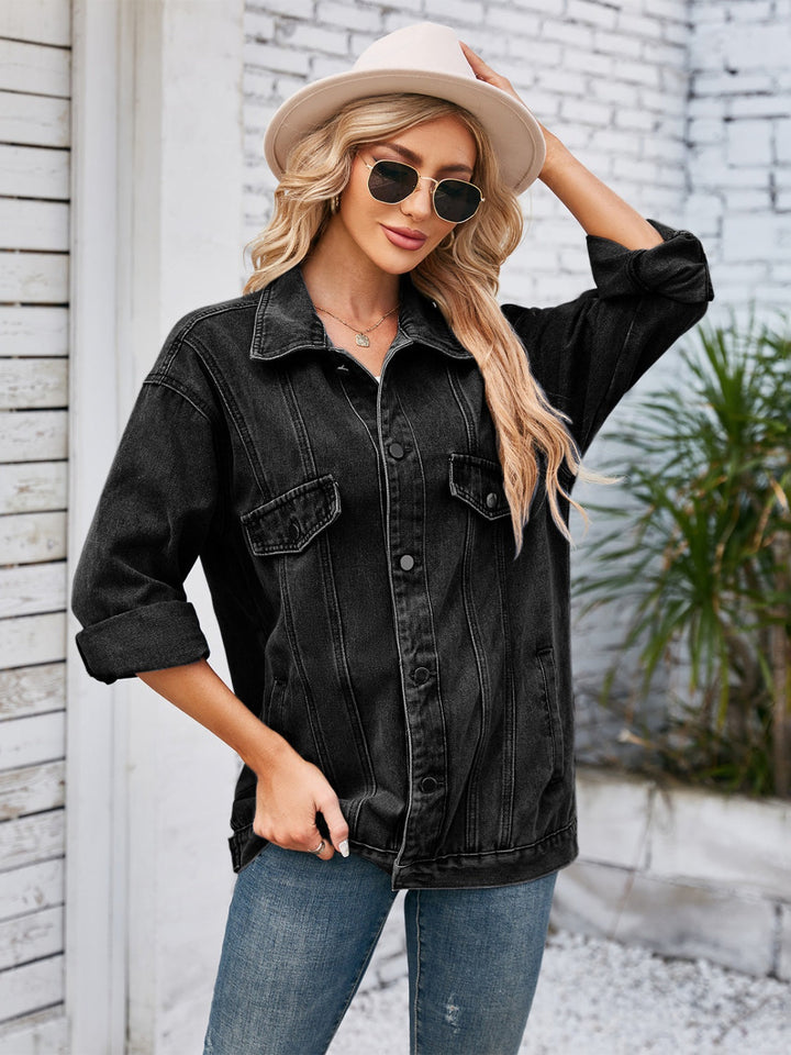 Stilla | Up Langærmet Denim Jakke