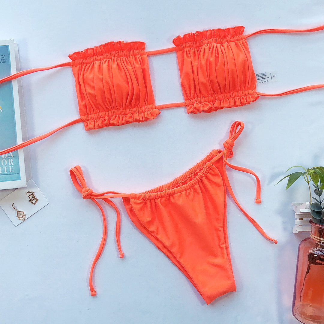 Stilla | Trim Ruched Bikini Sæt
