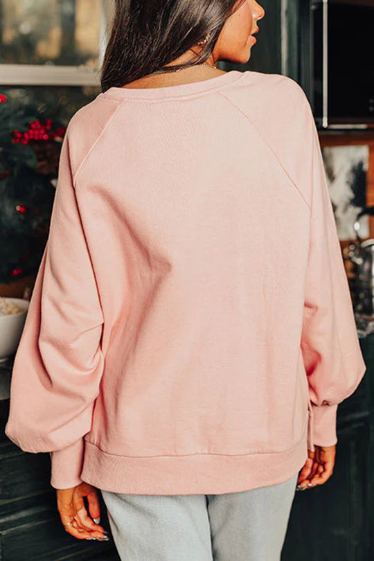 Stilla | Jule peberkage mand Pailletter Langærmet Sweatshirt