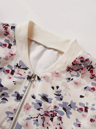 Skovae | bomberjakke med blomsterprint