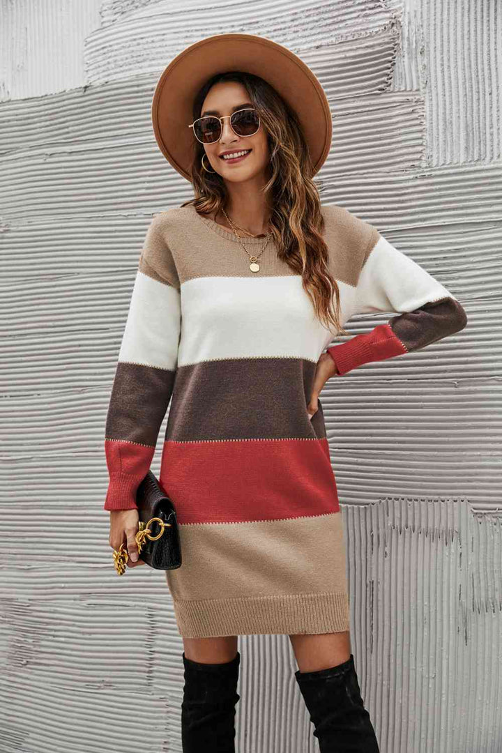 Stilla | Højre Stribet Sweater Kjole