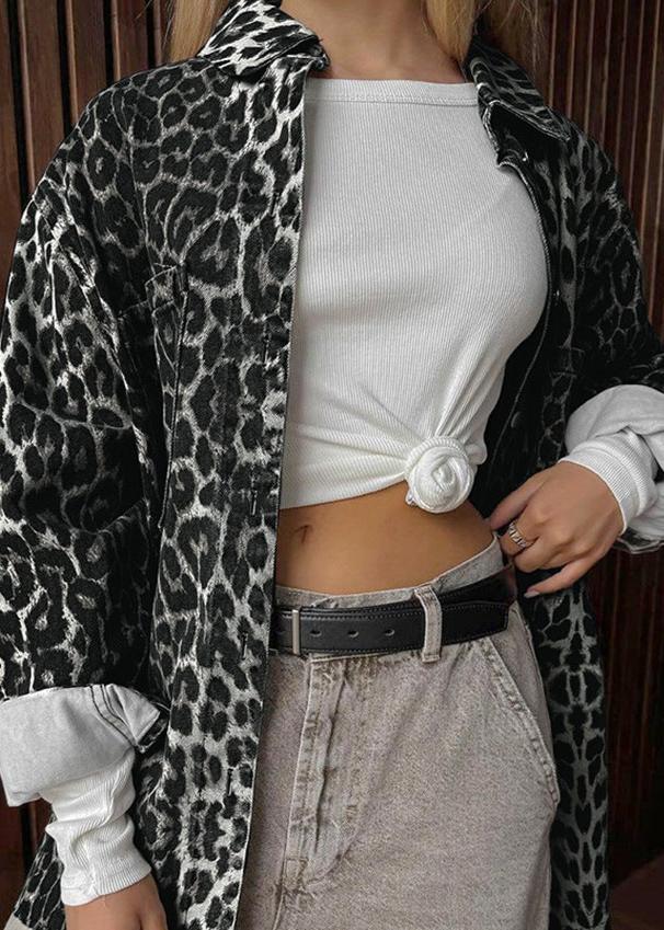 Stilla | Print Bomulds Oversized Jakke