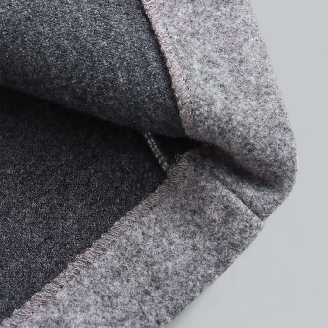 Stilla | Dame Hoodie Lang Trenchcoat