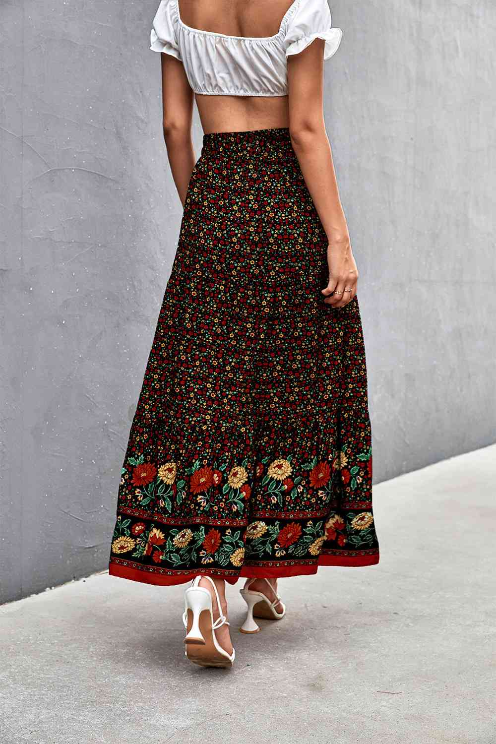 Stilla | Tie Maxi Skirt