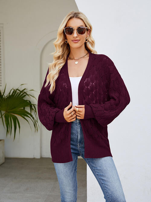 Stilla | Åben Front Lanterneærmer Cardigan