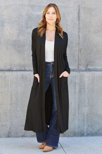 Stilla | Bae Fulde Størrelse Åben Front Lang Ærme Dække op