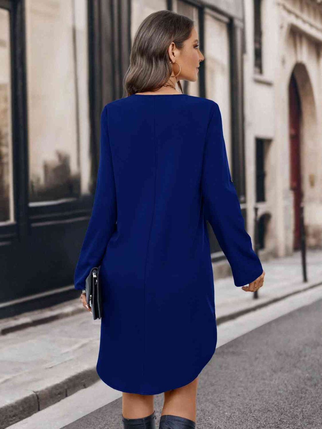 Stilla | Hals Midi Sweater Kjole