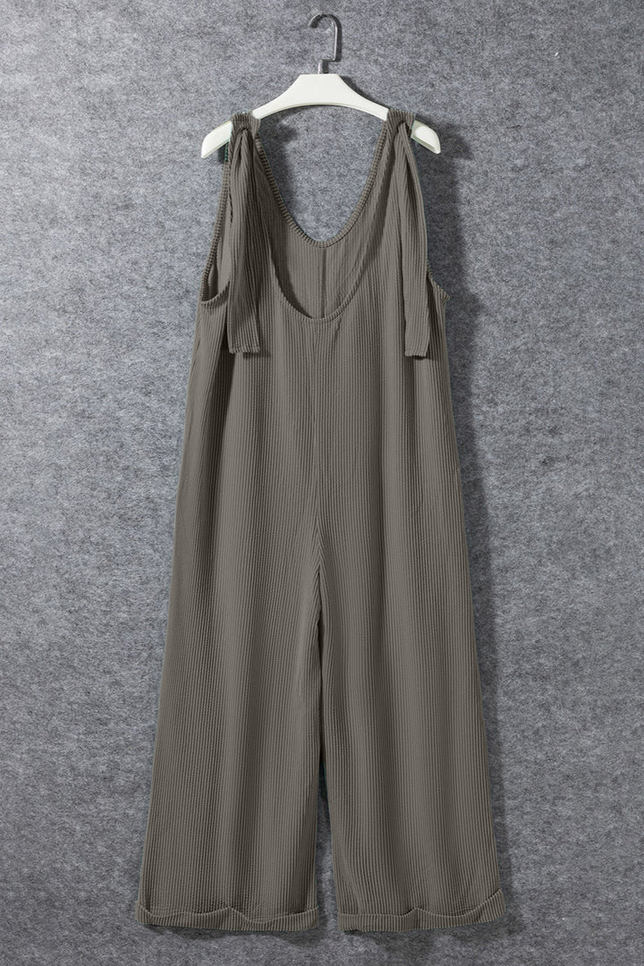 Stilla | V-hals Bred Ben Jumpsuit Med Lommer
