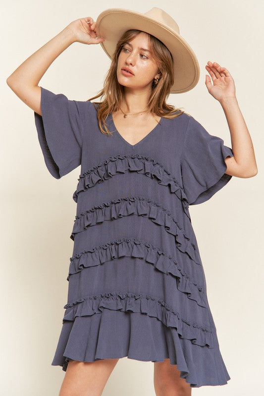 Stilla | Ruffle Mini Kjole