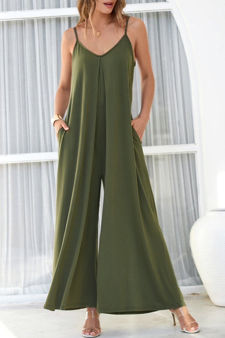 Stilla | Hals Spaghetti Strop Jumpsuit