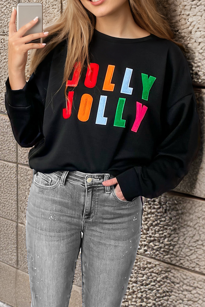 Stilla | Grafik Langærmet shirt Holly Jolly