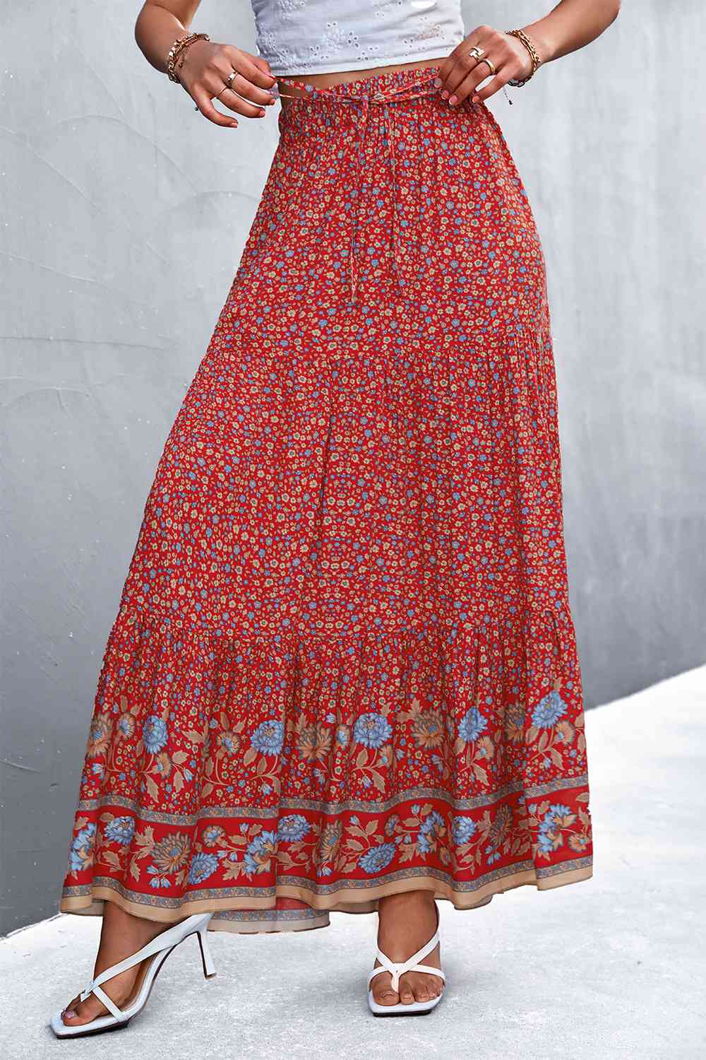 Stilla | Tie Maxi Skirt