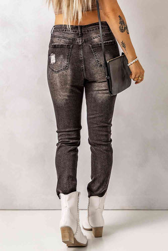 Stilla | Talje Raw Hem Skinny Jeans