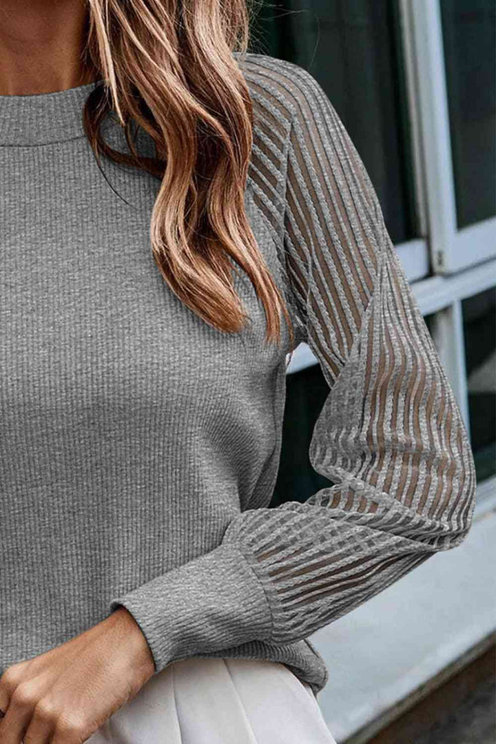 Stilla | Hals Raglan Ærme Strik Top