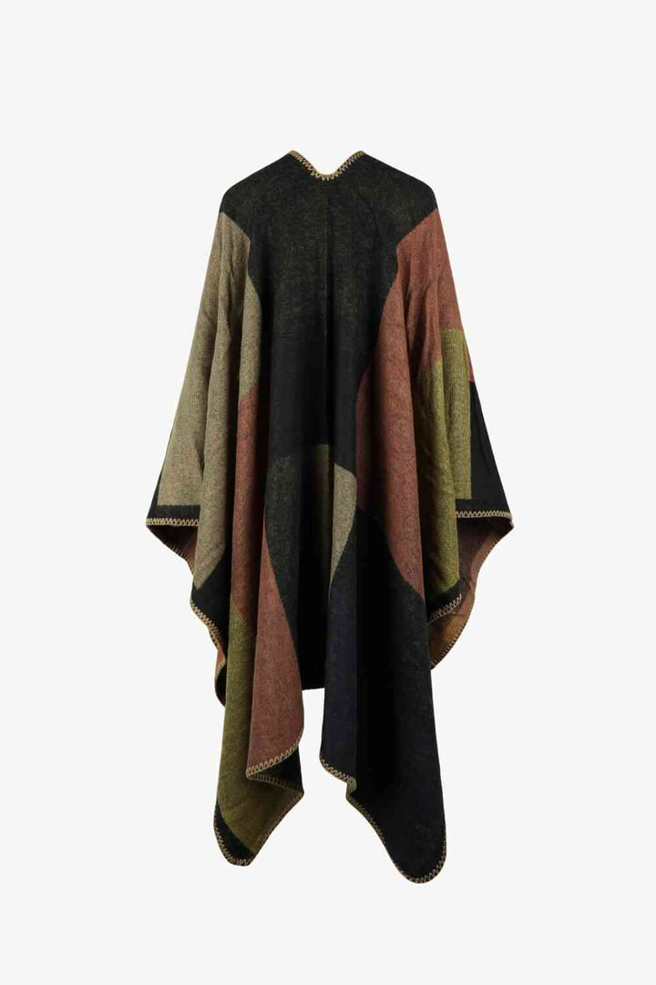 Stilla | Block Åben Front Poncho