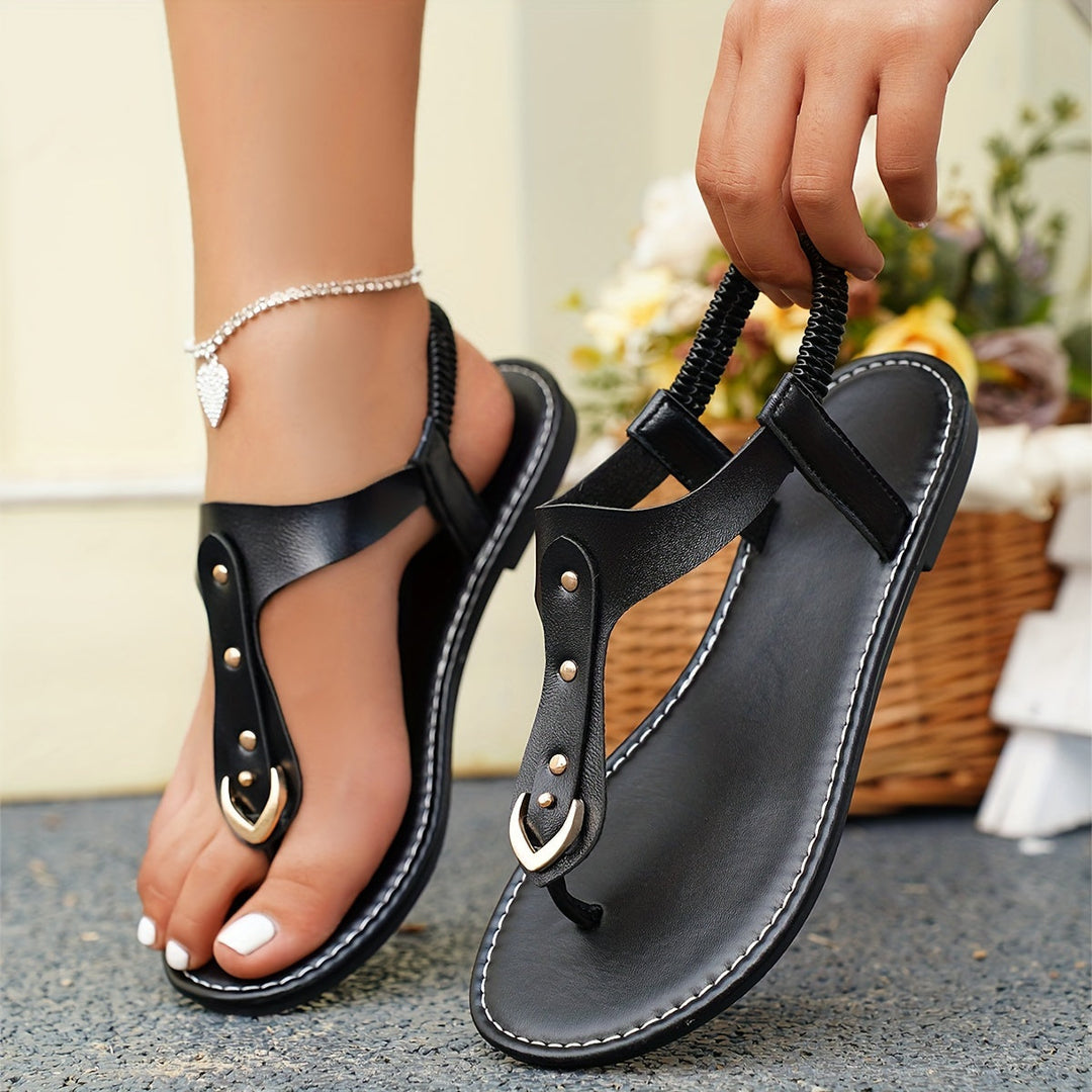 Stilla | Sandal Med Clips Til Kvinder, Ensfarvet Sommer Sandal