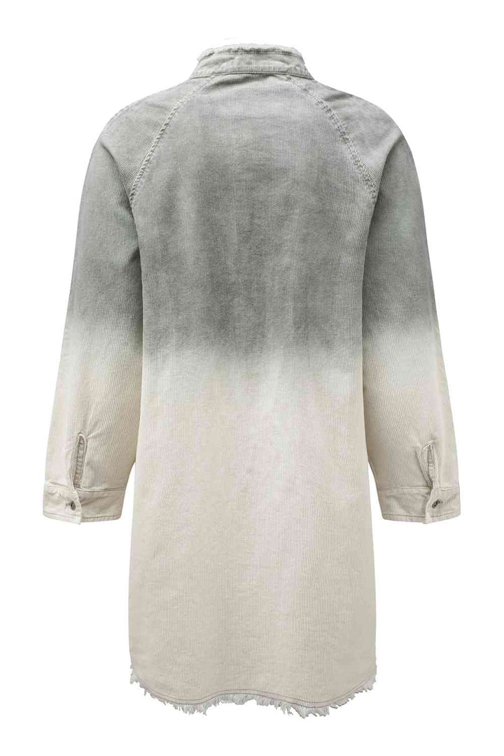 Stilla | Tone Raw Hem Denim Kjole